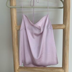 superdown Lilac Satin Cowl Neck Camisole